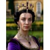The Queen adores matching purple jewels