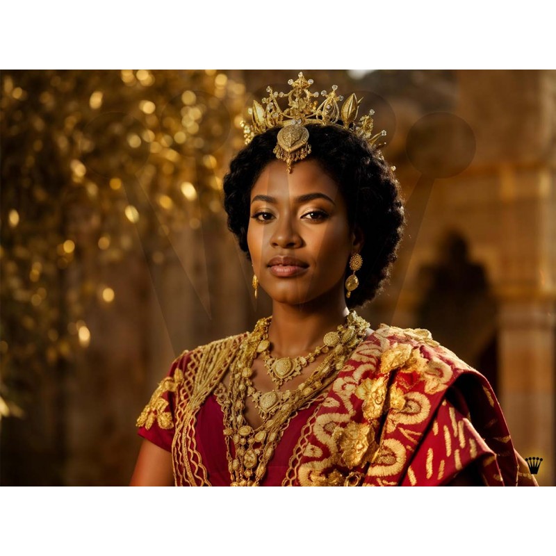 The Qasa In Red & Gold