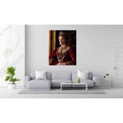 The Queen in Royal Red
